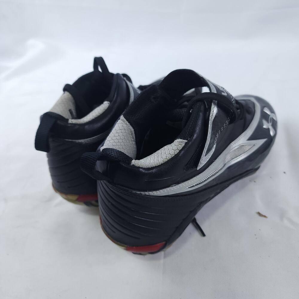 Under Armour Black Football Cleats Shoes Men Left 9.5 Right 10 (1208559) - Picture 4 of 12